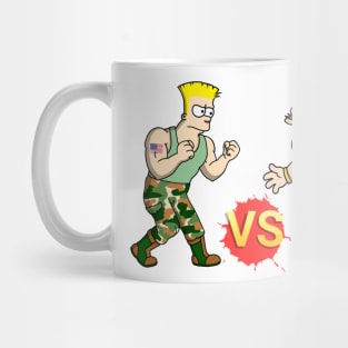 Street Fighter Guile vs Zangief Fight! Mug